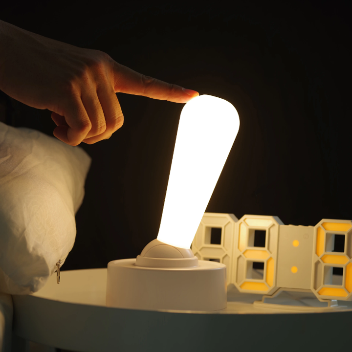 Creative Lever Dimmable Night Light - Minimalist Cordless Silicone Wall Lamp