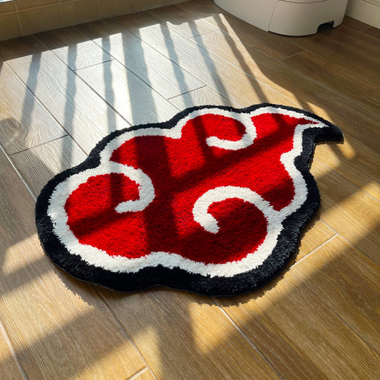 Akatsuki Red Cloud Rug - b11house rug