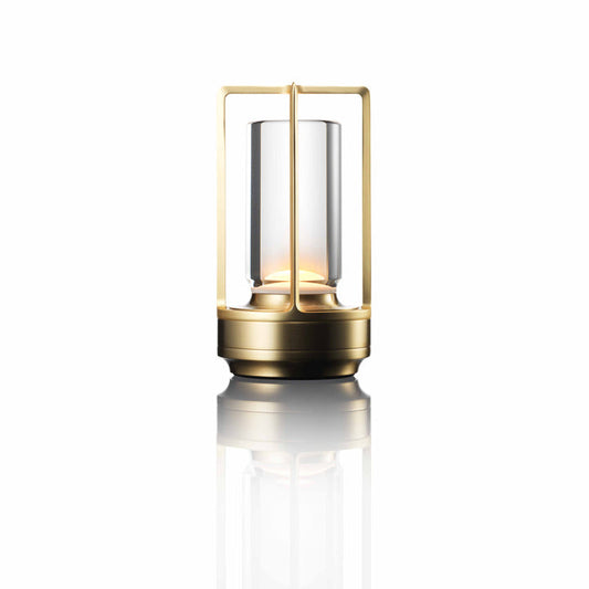 Lantern Cordless Crystal Table Lamp - b11house Gold