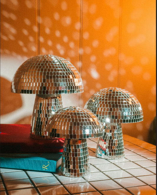 Disco 'Shrooms' - Set of 3 - b11house Figurines