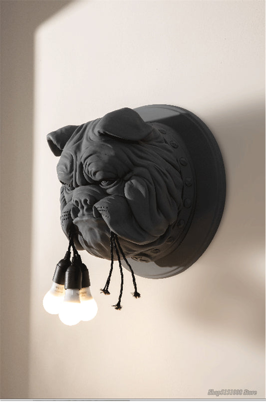 White/Black Bulldog Wall Lamp - b11house