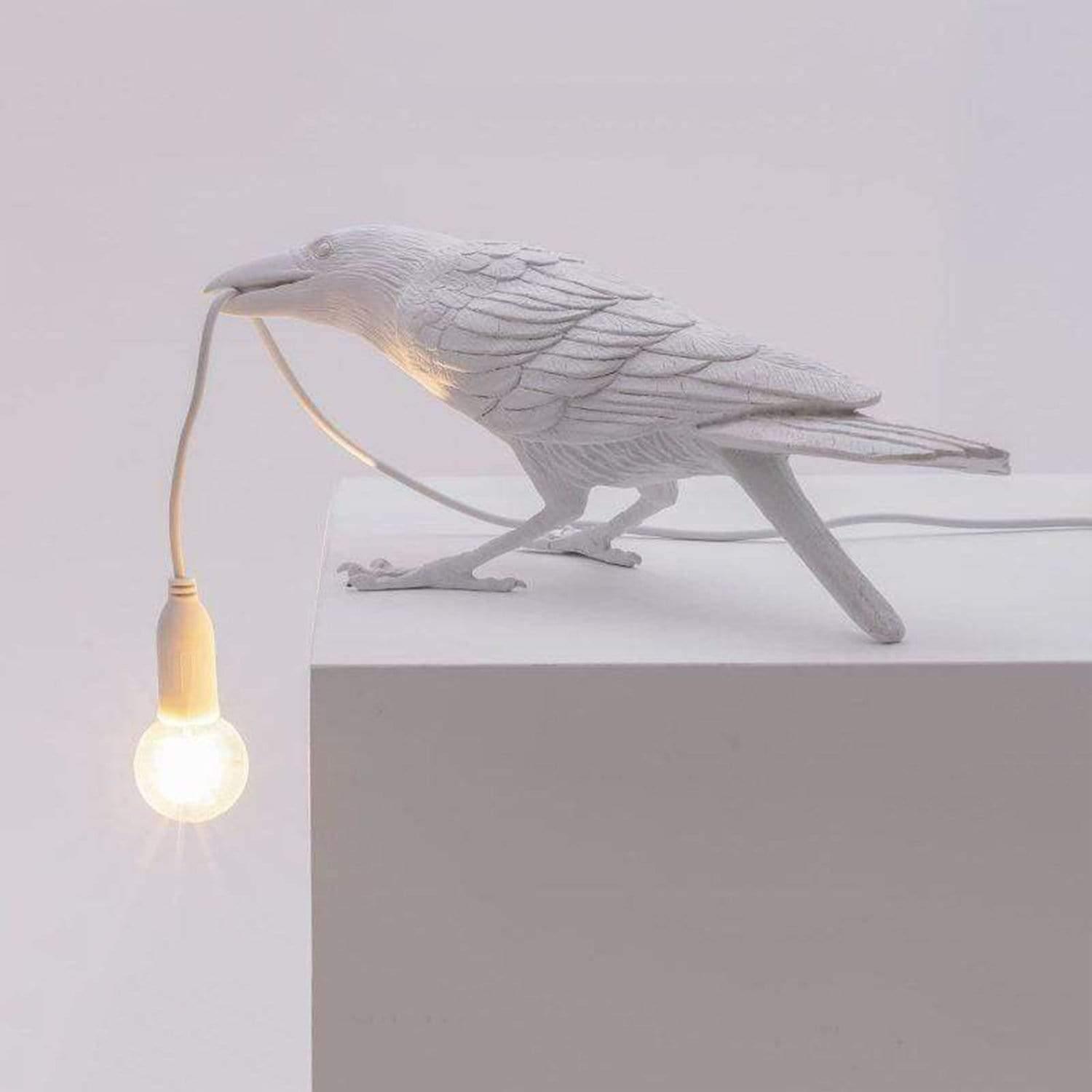 Gianluca Bird Lamp - b11house White / Sitting / US Lamps
